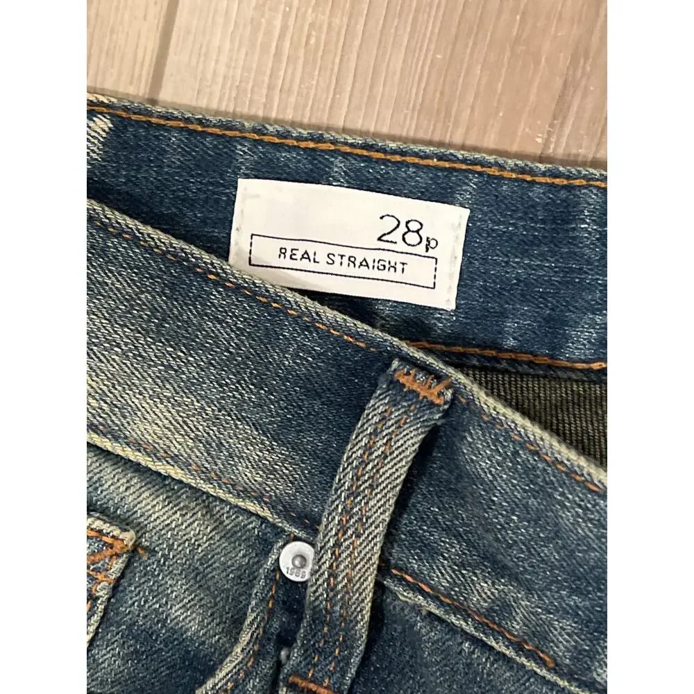 Gap Jeans, Disstressed, Real Straight, Size 28p, KB121‎ - Picture 5 of 5